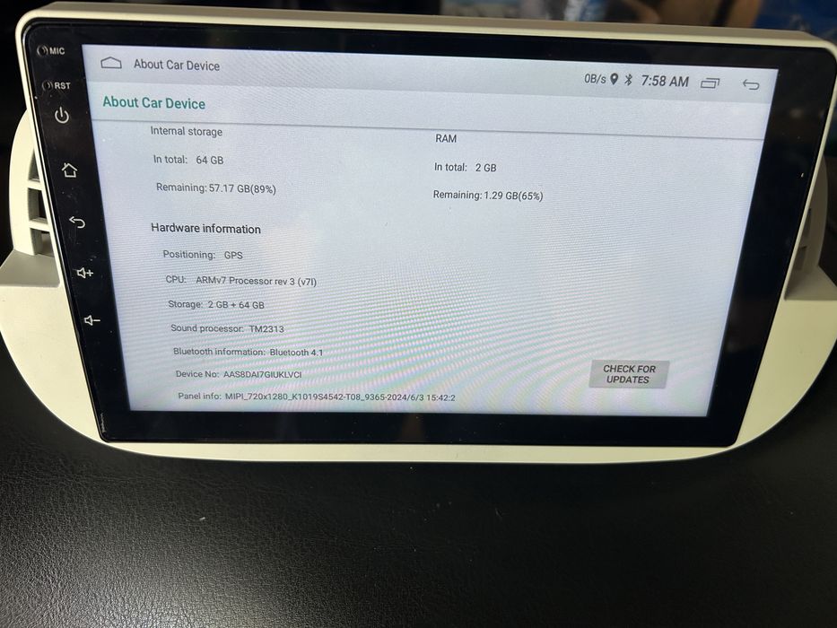 Radio android Fiat 500 2/64 GB