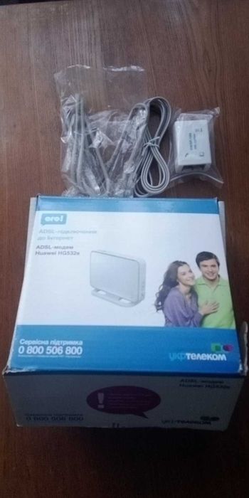 Продается роутер-модем Укртелеком wi-fi Huawei HG532e Wi-Fi ADSL2+
