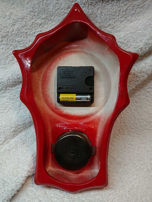 Zegar z minutnikiem PRL vintage