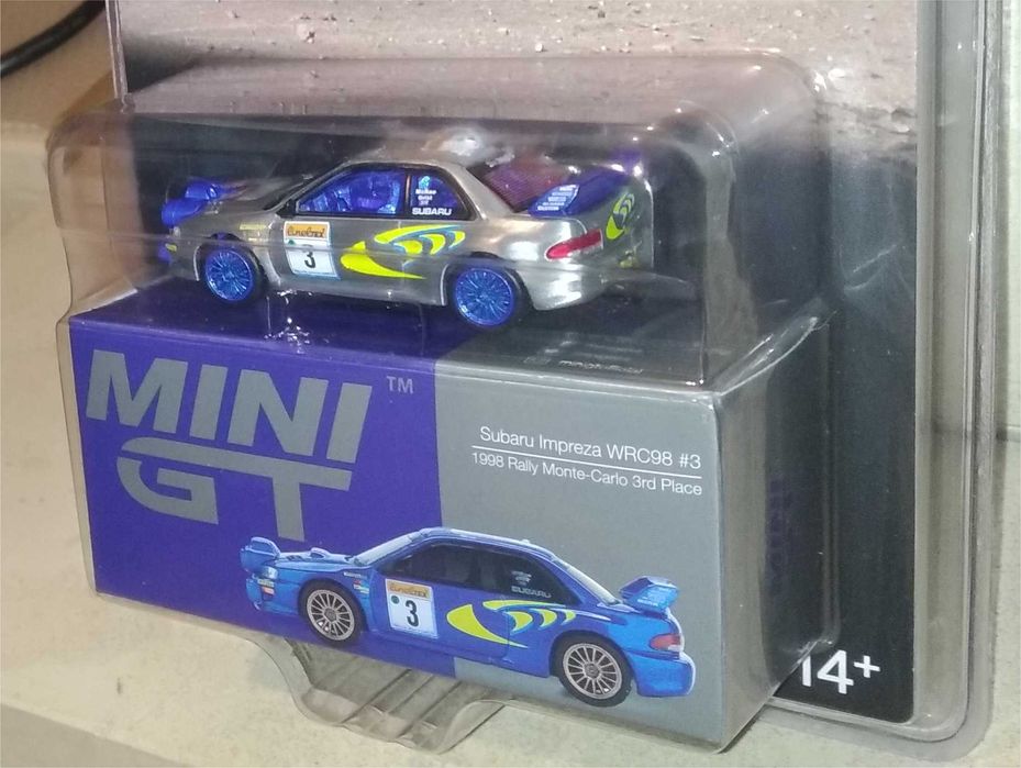 Mini GT - Subaru Impreza WRC98 - 3º Rally de Monte Carlo 1998 - Colin McRae - CHASE