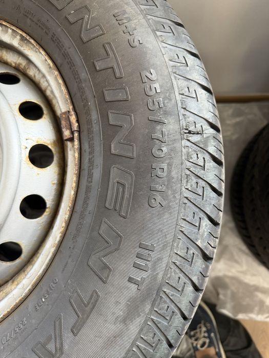 Jantes ferro 16 polegadas com pneus novos 255/70 r16