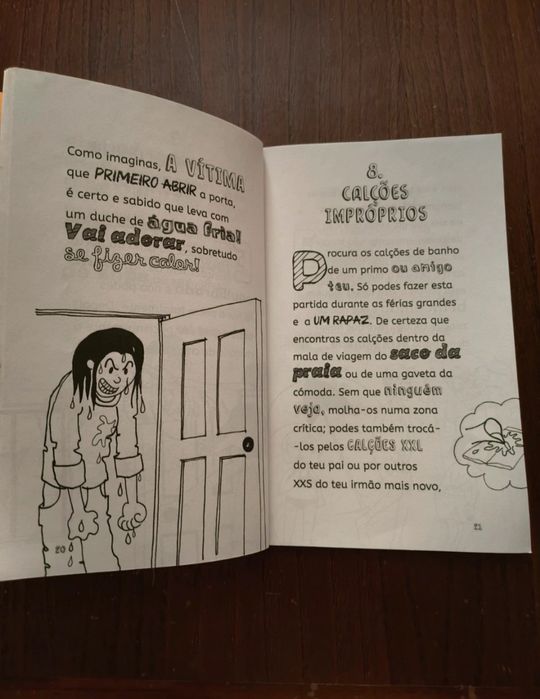Livro "35 Partidas para fazeres aos amigos"