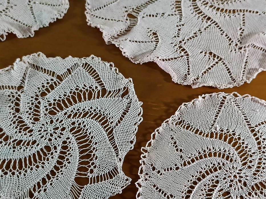 Conjunto napron /8 peças/ cor de rosa