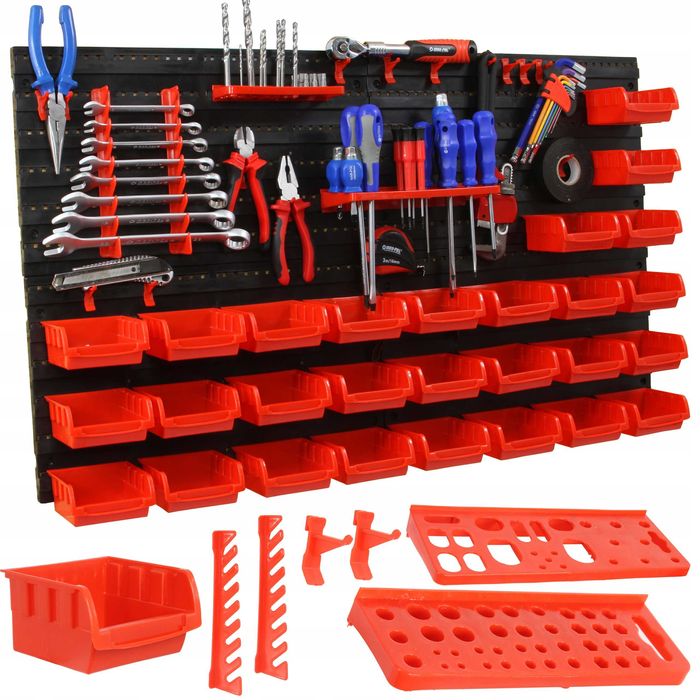 TABLICA ŚCIANKA NARZEDZIOWA Warsztatowa Do Garażu 28 Kuwet 95x55 cm