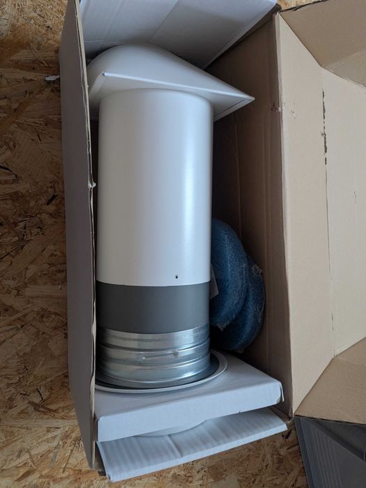 Nawietrzak okrągły z anemostatem, filtrem NOS150A-ML biały, 150mm