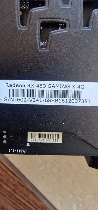 Відеокарта MSI Radeon RX 480 4Gb GAMING X