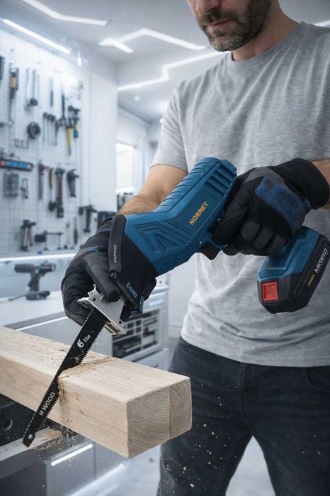 Akumulatorowa piła szablasta wyrzynarka lisica lisi ogon 24V 4Ah 2xaku