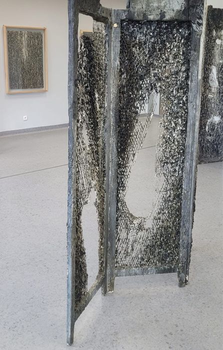 Obraz  art  szkło olej sztuka współczesna zara home