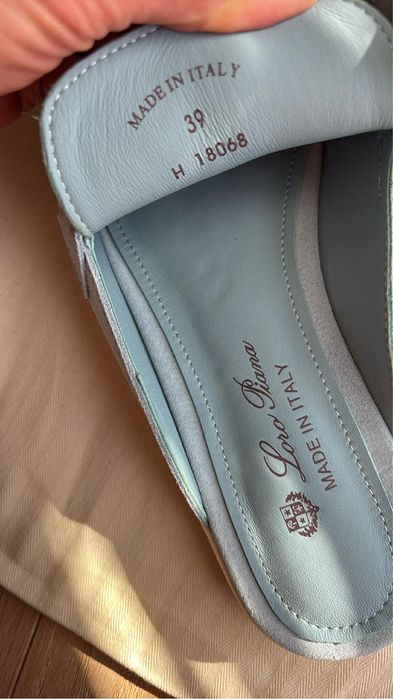 Klapki loro piana  baby blue