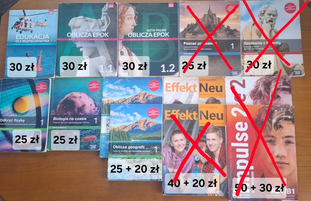 Podręczniki do klasy 1 szkoły średniej