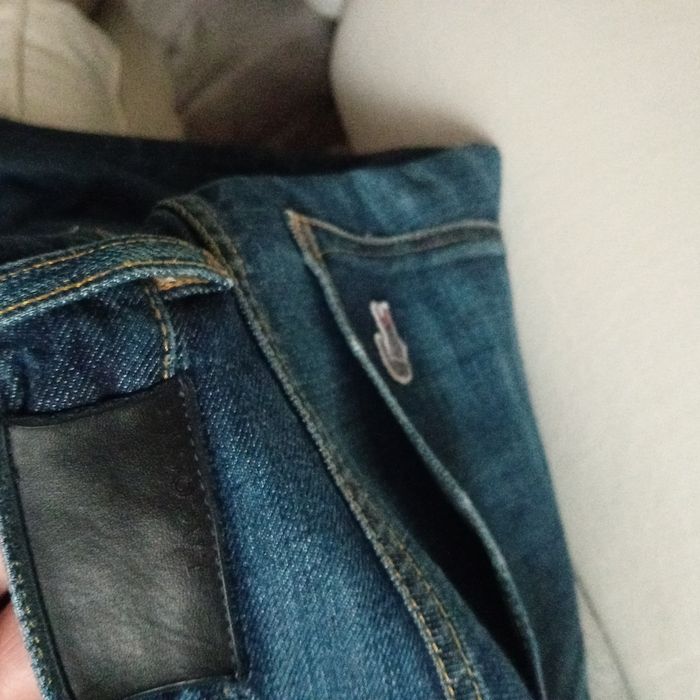 Spodnie Lacoste UK34 dzins bawelna