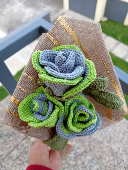 Ramo finalista em crochet