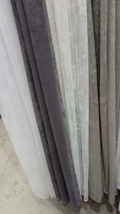 Гардина мрамор жакард