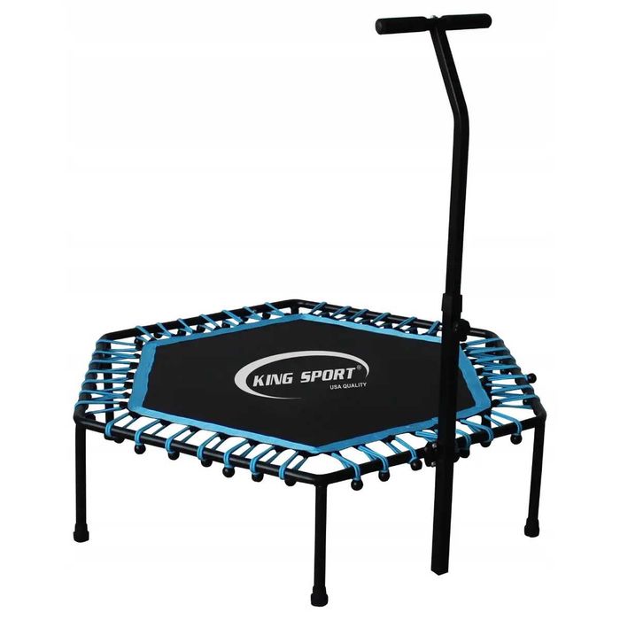 Батут кімнатний складний FitToSky 102 см, зелений,синій,червоний