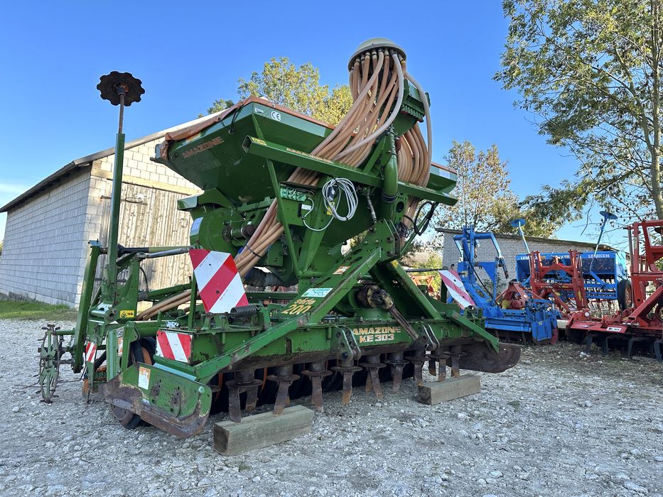 Zestaw Amazone KE303 AD-PL 3m wał GUMOWY uprawowo siewny agregat