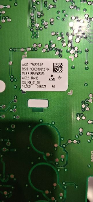 Moduł sterujący do pralki Bosch VarioPerfect seria 6 wat24360pl