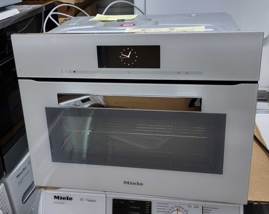 Biały Zestaw Miele Mikrofala M 6262 + Piekarnik Miele H 6800 - 60 BP
