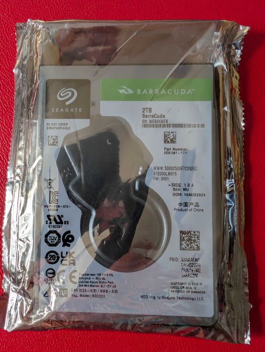 Dysk Seagate Barracuda 2TB 2,5" (ST2000LM015)