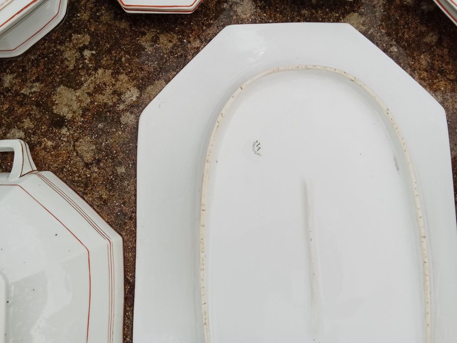 serviço vista alegre várias travessas ,