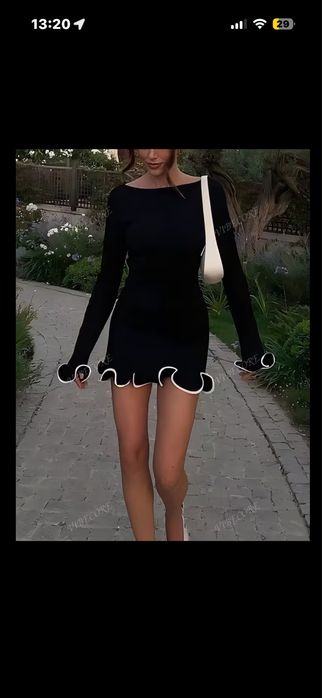 Сукня чорна коротка
