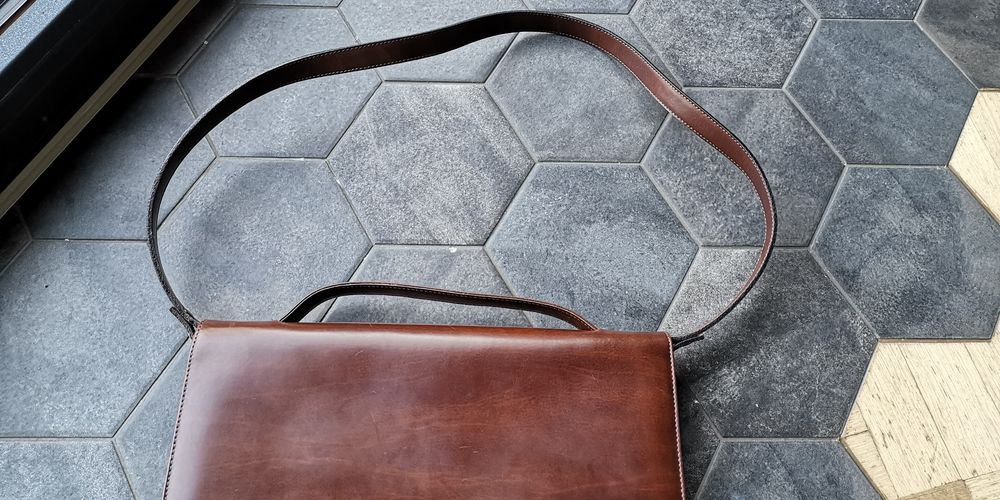 Aktówka I Pisani Vera Pelle brąz, skóra naturalna