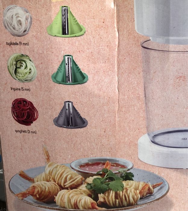 Máquina de cortar de legumes e fruta em espiral