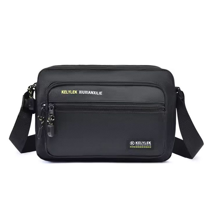 Мужская сумка через плечо черная новая