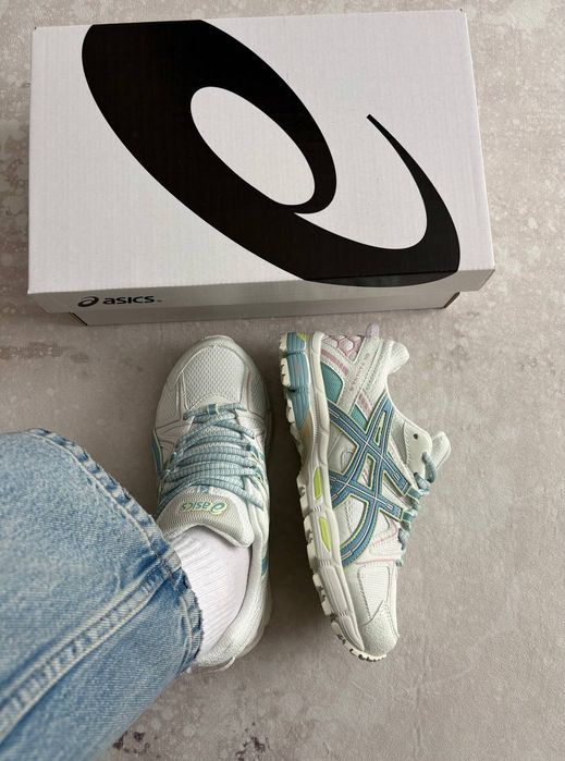 Кросівки Кроссовки Asics Gel-Kahana 8 White Turquoise Blue Белый Синий Білий Синій Кросовки демісезон