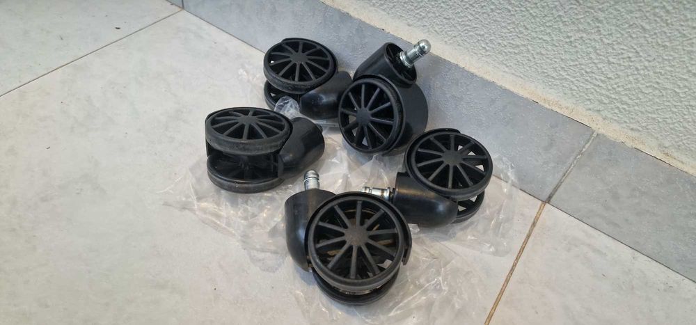 Pack 5 Rodízios Cadeira Gaming/Escritório 11mm