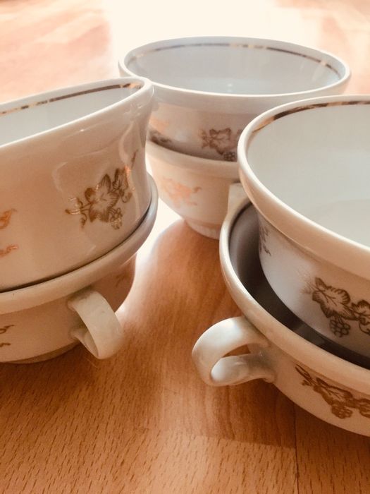 Bulionowki porcelana POŁONNE lata 80-te XXw.