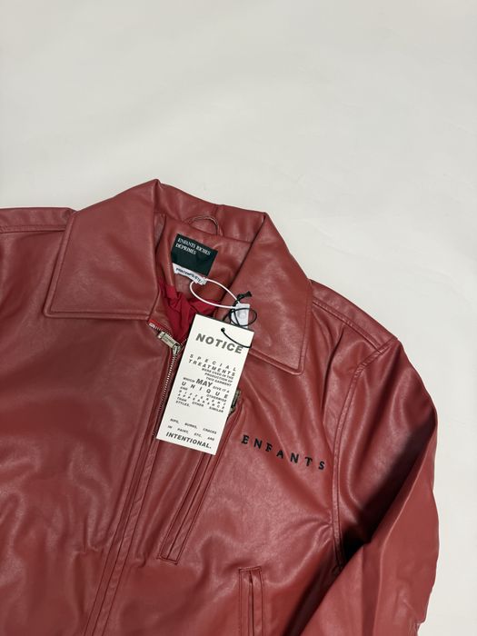 кожаная куртка Enfants Riches Deprimes Erd Leather jacket red M L