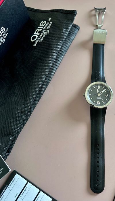 Oris TT1 Day Date (Grey Dial) – FULL SET z polskiego salonu, 1. właściciel