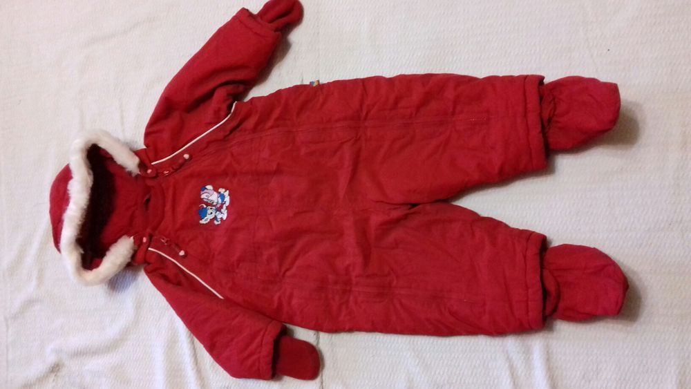 Bamse зимний комбинезон рост 80 см с сапожками, варежками,капюшоном