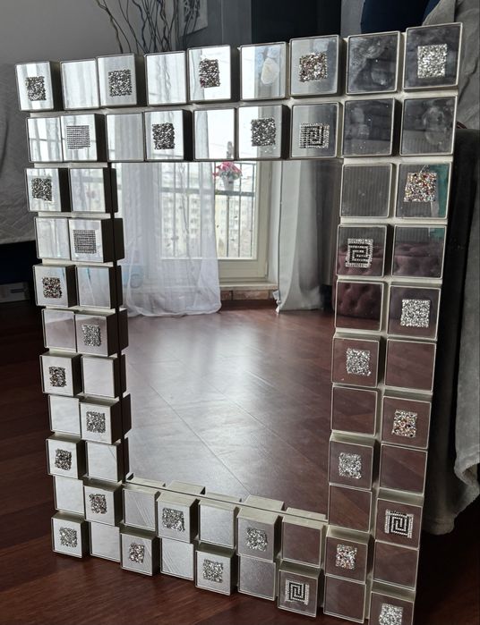 Lustro 3 d  glamour wymiary  55 x 74 cm