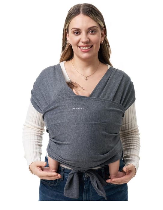 Momcozy Fular porta-bebés elástico para recém-nascidos, ajustável e ergonómico.
Canguru