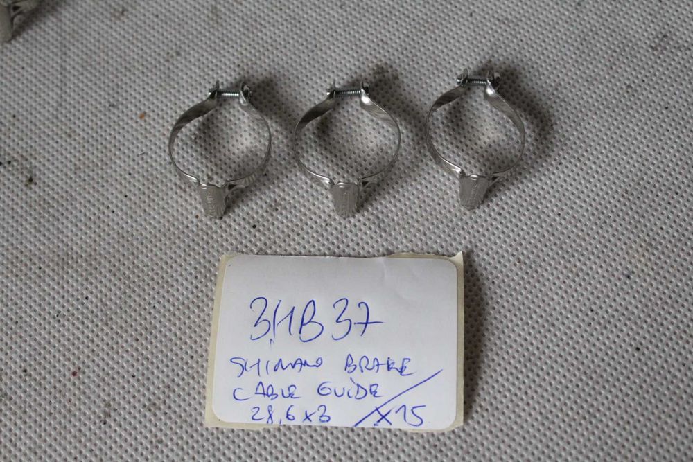 3 obejmy SHIMANO pierścionki pancerza linki hamulca retro 28,6mm 3hb37