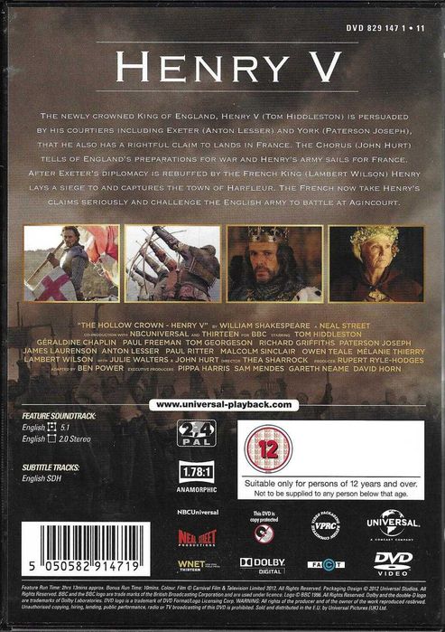 The Hollow Crown: Series 1 (4 DVD) (edição inglesa)