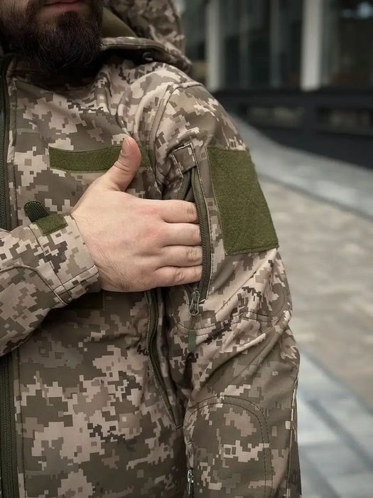 Куртка тактична SoftShell піксель куртка піксель софт шелл
