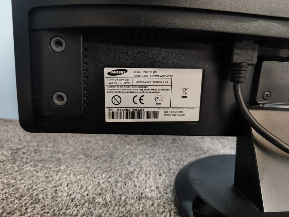 Samsung SyncMaster 226 BW