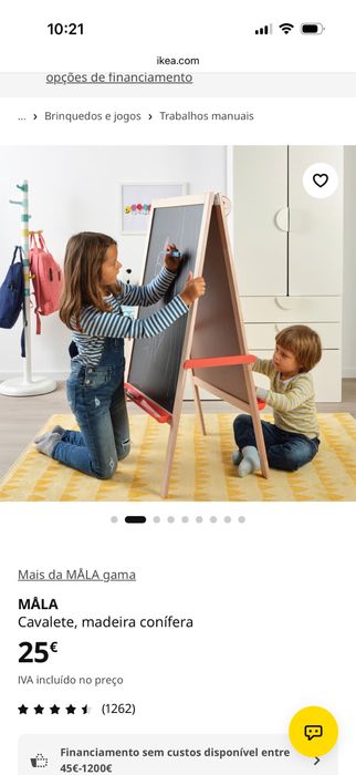 Cavalete Ikea - 3 opções de escrita