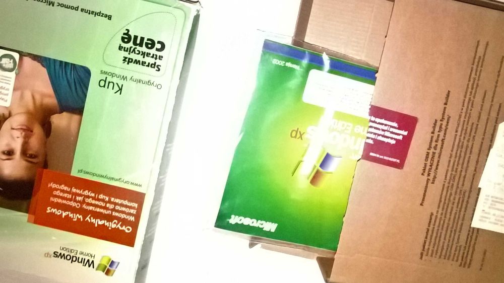 Windows XP Home PL - nowy - nieinstalowany i nierejestrowany  ,paragon