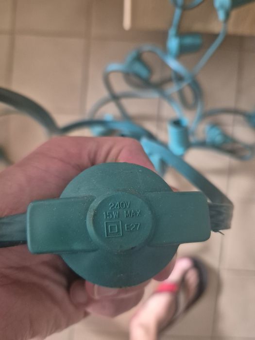 Gambiarra de Luzes,  casquilhos E27 – 50 metros – NOVA