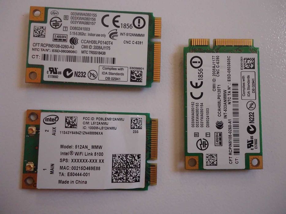 Карты Wi-Fi mini PCI-e (Wi-Fi модуль ) для ноутбуков