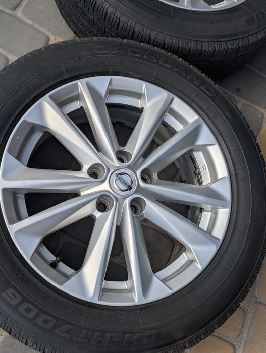 Диски легкосплавні + шини 5x114.3 R17 225/60 Nissan кашкай рог Koleos