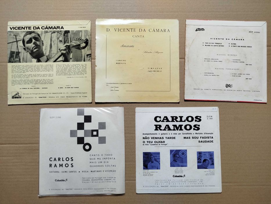 Discos Vinil FADO - Vinis Antigos Singles e EP's