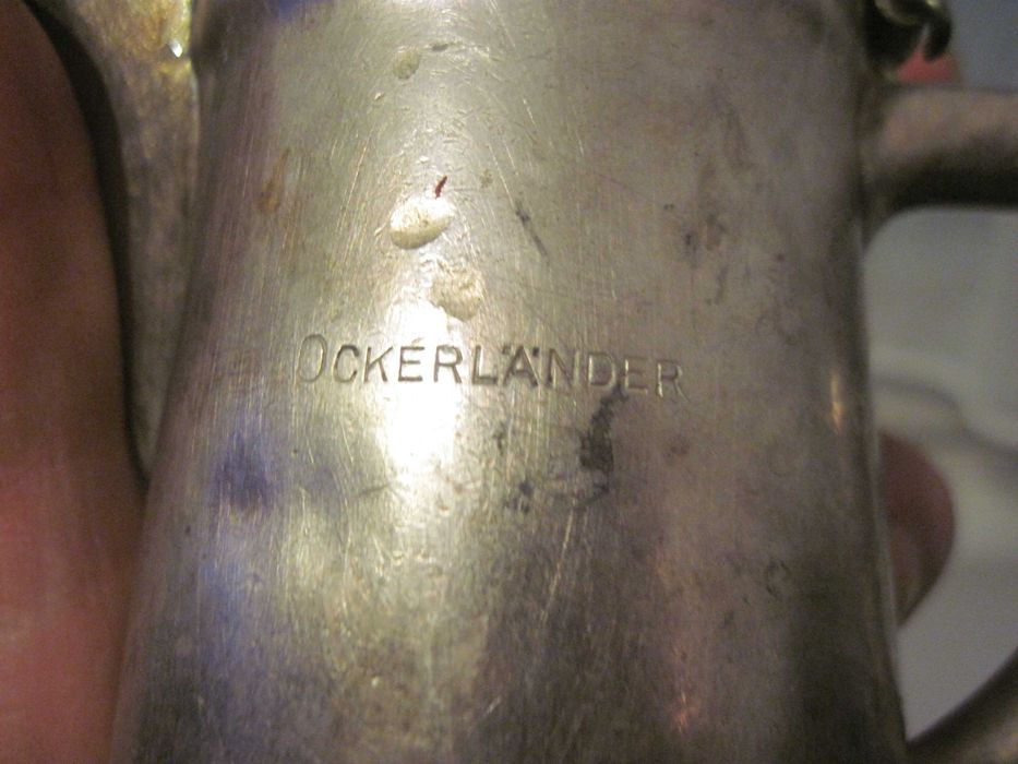 Сливочник старинный посеребрение. Oskar Germany