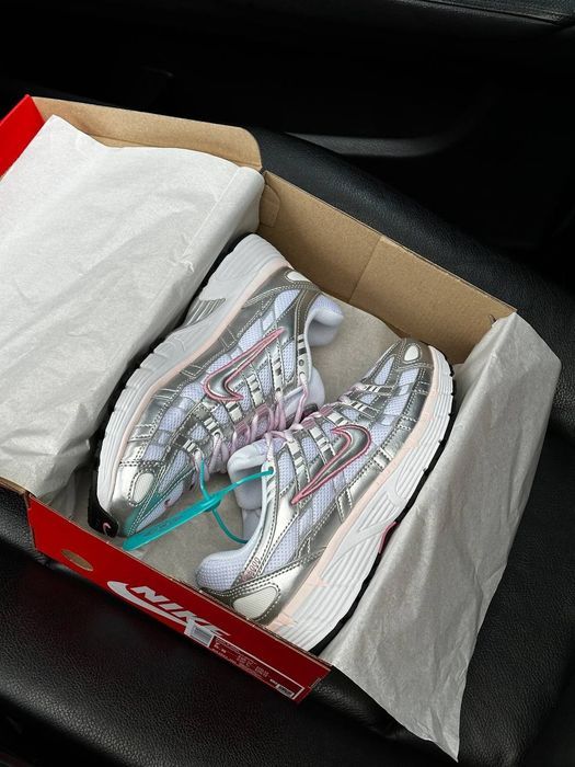 Nike P-6000 Elemental Pink Silver трендові жіночі кросівки найк п 6000