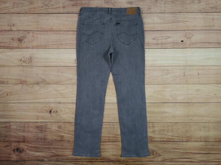 LEE Marion Straight Spodnie Jeans Szare r. 33/31