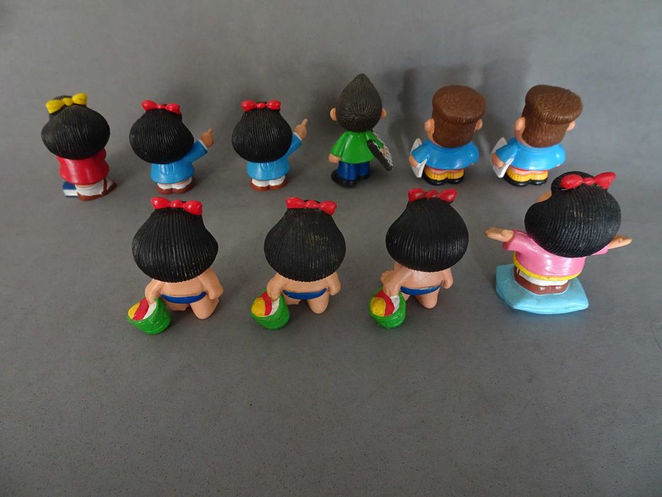 Figuras em PVC da coleção Mafalda