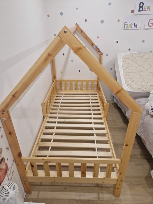Cama MONTESSORI NATURAL com 2 gavetas